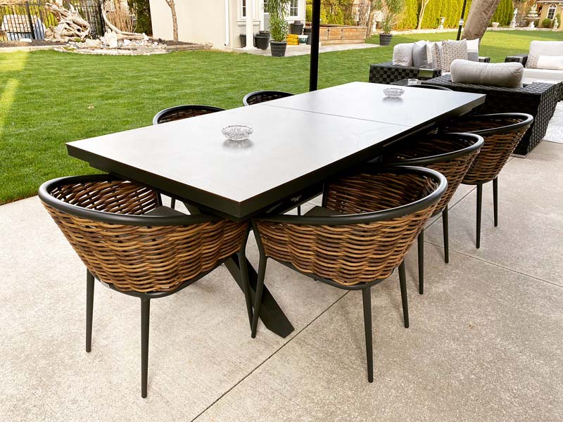 Magic High Pressure Laminate Extension, Outdoor Patio Tables Only