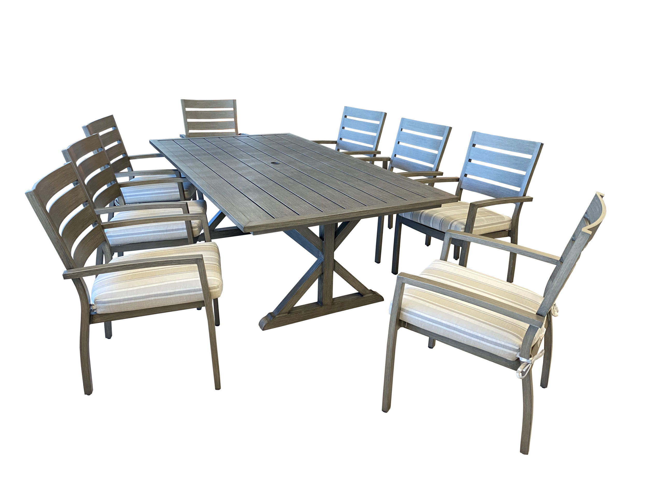 Protege Casual Outdoor Patio Furniture Southampton 9 Piece 84